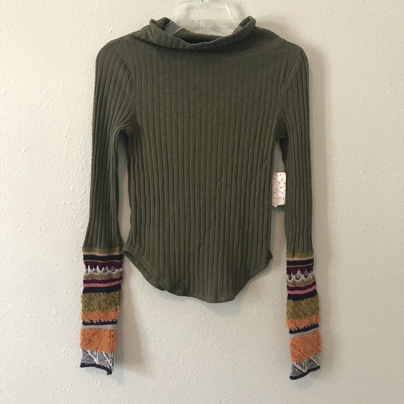 Free People Mixed Up Cuff Ribbed Thermal - Picture 2 of 8